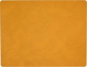 LIND DNA Placemat Hippo - Leather - Curry - 45 x 35 cm