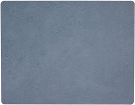 LIND DNA Placemat Hippo - Leather - Light Blue - 45 x 35 cm