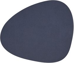 LIND DNA Placemat Hippo - Leather - Navy Blue - 44 x 37 cm