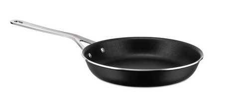 Alessi Frying Pan Pots&Pans - AJM110/24 B - Black - ø 24 cm - by Jasper Morrison - Standard non-stick coating