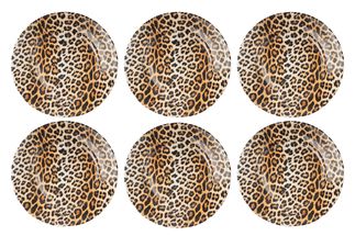 Cookinglife Breakfast Plates Leopard ø 21 cm - 6 Pieces