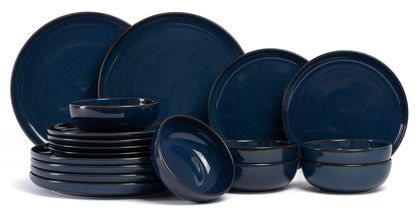 ASA Selection Dinnerware Set Saisons Midnight Blue 18-Piece