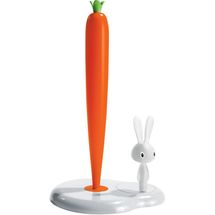 Alessi Kitchen Roll Holder Bunny &amp; Carrot White - ASG42 W - by Stefano Giovannoni
