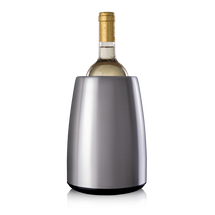 Vacu Vin Wine Bottle Cooler Active Cooler - Elegant Stainless Steel - Box - Silver