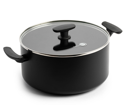 GreenPan Cooking Pot - with lid - SmartShape - Black - ø 24 cm / 5.1 Liter 