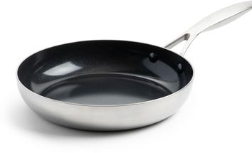 GreenPan Frying Pan Geneva - Stainless Steel - ø 24 cm - ceramic non-stick coating