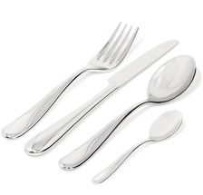 Alessi 4-Piece Cutlery Set Nuovo Milano - 5180S4M - Monoblock - by Ettore Sottsass