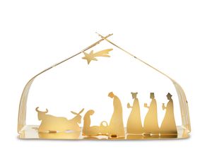 Alessi Nativity Scene Bark Gold BM09 - 10 cm - by Michel Boucquillon &amp; Donia Maaoui