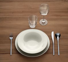 
Alessi Dinner Plate Ku - TI05/1 - ø 27 cm - by Toyo Ito