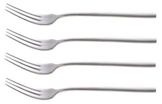 Botreelife Stainless steel fruit fork retro classic two tooth fork vegetable cake fork,Cosmos 