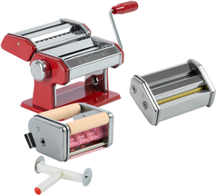 Blackwell Pasta Machine Set (with 2 attachments) - Red