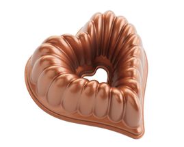 Nordic Ware Cake Tin Elegant Heart Bundt Copper