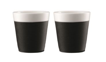 Bodum Mugs Bistro Porcelain Black 170 ml - Set of 2