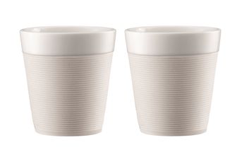 Bodum Mugs Bistro Porcelain White 170 ml - Set of 2