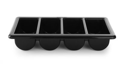 Cutlery Tray Black 4-Sections