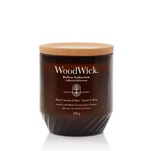 WoodWick Scented Candle Medium - ReNew - Black Currant &amp; Rose - 9.5 cm / ø 8 cm