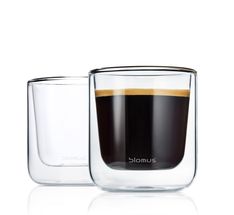 Blomus Double-Walled Glass Mugs Coffee Nero 200 ml - Set of 2