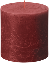 
Bolsius Pillar Candle Rustic Delicate Red - 10 cm / ø 10 cm