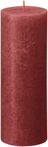 Bolsius Pillar Candle Rustic Delicate Red - 19 cm / ø 7 cm