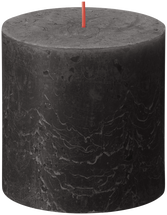 Bolsius Pillar Candle Rustic Stormy Grey - 10 cm / ø 10 cm