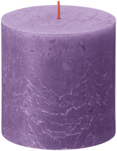 Bolsius Pillar Candle Rustic Vibrant Violet - 10 cm / ø 10 cm