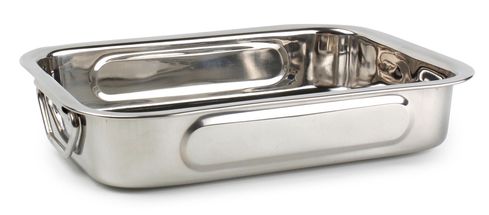 Cookinglife Roasting Tin Stainless Steel - 35 x 25 x 6 cm