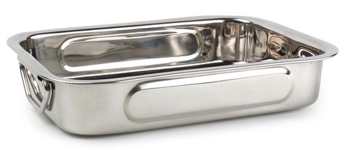 Cookinglife Roasting Tin Stainless Steel - 40 x 28 x 6 cm