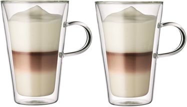 Bodum Double-Walled Glass Mugs with Handle Canteen 400 ml - Set of 2