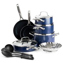 Blue Diamond Pan Set 6-piece + Kitchen Utensils