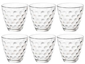Bormioli Rocco Glasses Dots Transparent 250 ml - 6 Pieces