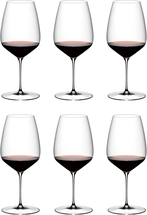 Riedel Red Wineglasses Veloce - Cabernet / Merlot - 6 pieces