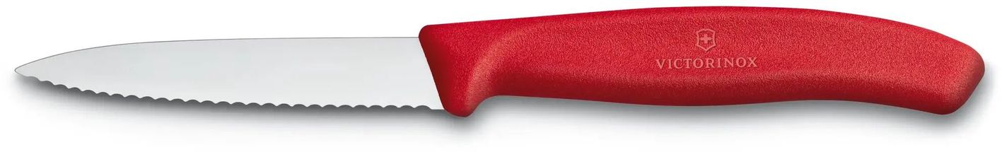 Victorinox Paring Knife Swiss Classic - Red - Serrated - 8 cm