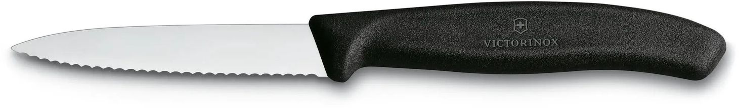Victorinox Paring Knife Swiss Classic - Black - Serrated - 8 cm