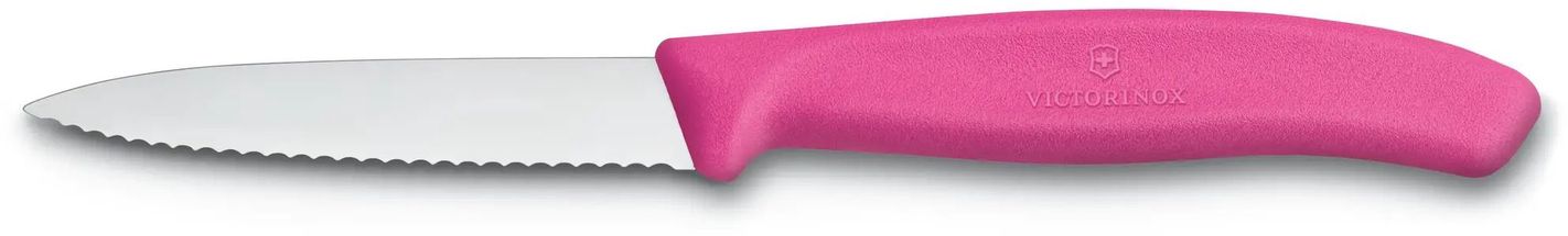 Victorinox Paring Knife Swiss Classic - Pink - Serrated - 8 cm