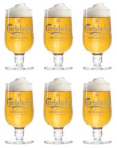 Carlsberg Beer Glass on Foot 250 ml - 6 Pieces