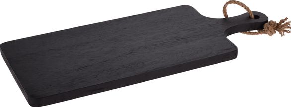 CasaLupo Serving Board Cosy Rubberwood 50 x 15 x 2 cm - Black