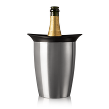 Vacu Vin Champagne Bottle Cooler Active Cooler - Elegant Stainless Steel - Box - Silver