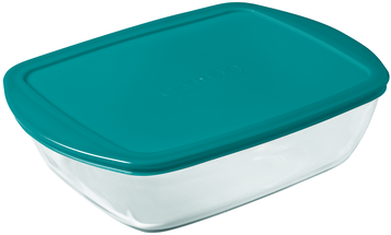 Pyrex Oven Dish with Lid Cook & Store 28 x 20 x 8 cm
