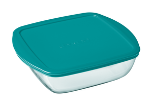 Pyrex Oven Dish - with lid - Cook &amp; Store - 14 x 12 x 7 cm / 350 ml