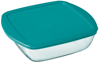 Pyrex Oven Dish - with lid - Cook &amp; Store - 25 x 22 x 7 cm / 2.2 Liter