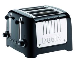 Dualit Toaster Lite Black 4 Slice - D46225