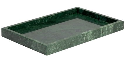Jay Hill Tray / Candle Tray / Serving Stone - Green Marble - 30 x 20 cm
