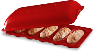 
Emile Henry Bread Mould mini Baguettes Grand Cru