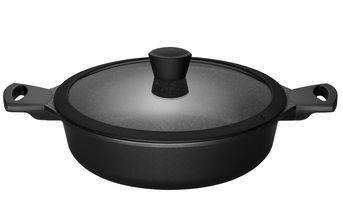 Sola Paella Pan - with lid - Fair Cooking Black - ø 28 cm