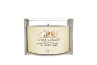Yankee Candle Filled Votive Soft Wool &amp; Amber - 4 cm / ø 5 cm