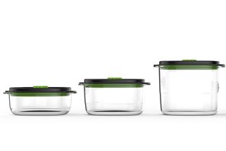 FoodSaver Fresh 2.0 Food Storage Containers - Set of 3 (700 ml, 1.2 and 1.8 Liter)