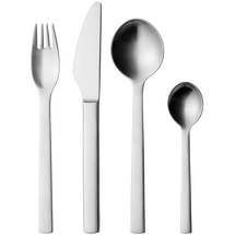 Georg Jensen New York 16-piece cutlery set - matte stainless steel