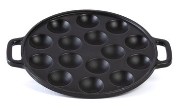 Cookinglife Small Pancake Pan Cast Iron 24 x 29 cm