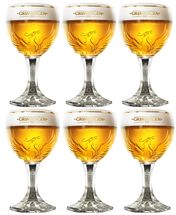 Grimbergen Beer Glasses On Foot 330 ml - 6 Pieces