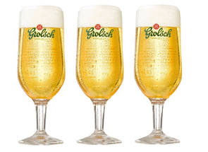 Grolsch Beer Glasses On Foot Classic 250 ml - 3 Pieces